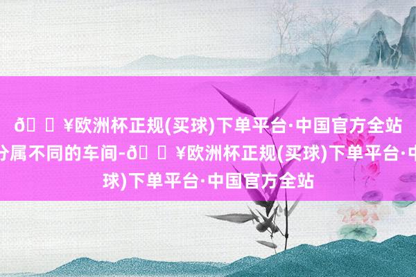 🔥欧洲杯正规(买球)下单平台·中国官方全站这两者亦然分属不同的车间-🔥欧洲杯正规(买球)下单平台·中国官方全站