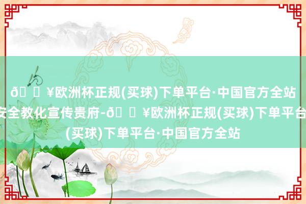 🔥欧洲杯正规(买球)下单平台·中国官方全站通过披发国度安全教化宣传贵府-🔥欧洲杯正规(买球)下单平台·中国官方全站