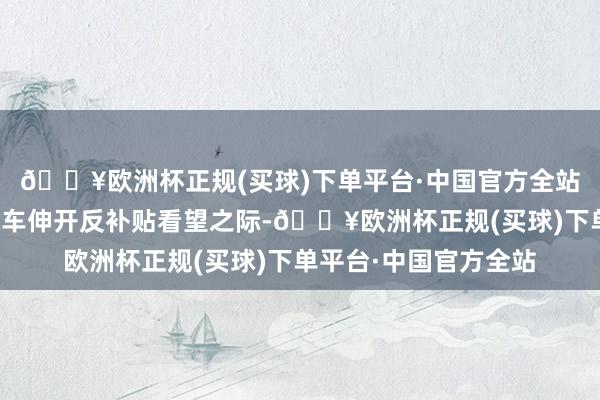 🔥欧洲杯正规(买球)下单平台·中国官方全站在欧盟对中国电动汽车伸开反补贴看望之际-🔥欧洲杯正规(买球)下单平台·中国官方全站