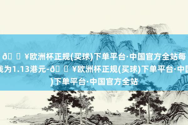 🔥欧洲杯正规(买球)下单平台·中国官方全站每股回购价钱为1.13港元-🔥欧洲杯正规(买球)下单平台·中国官方全站