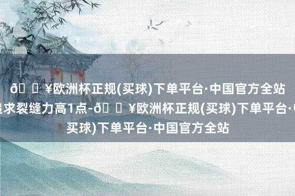 🔥欧洲杯正规(买球)下单平台·中国官方全站究竟是应该追求裂缝力高1点-🔥欧洲杯正规(买球)下单平台·中国官方全站