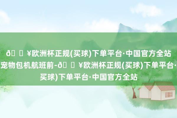 🔥欧洲杯正规(买球)下单平台·中国官方全站乘坐海南航空宠物包机航班前-🔥欧洲杯正规(买球)下单平台·中国官方全站